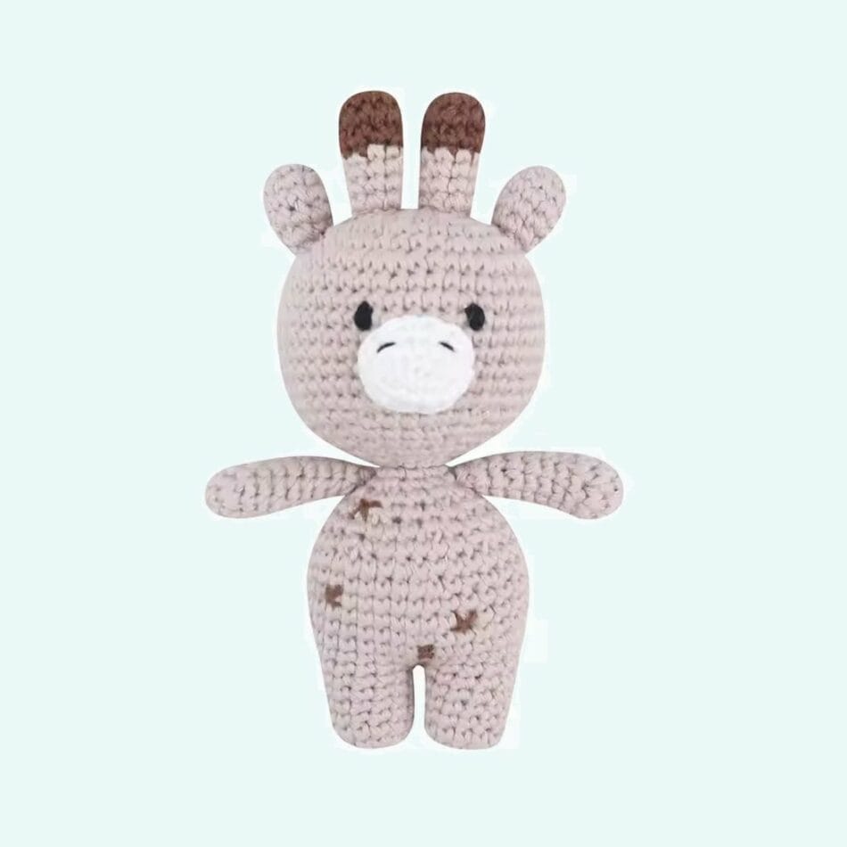 Zachte Gehaakte Girafknuffel Voor Kinderen Speels En Knuffelbaar De Knuffel