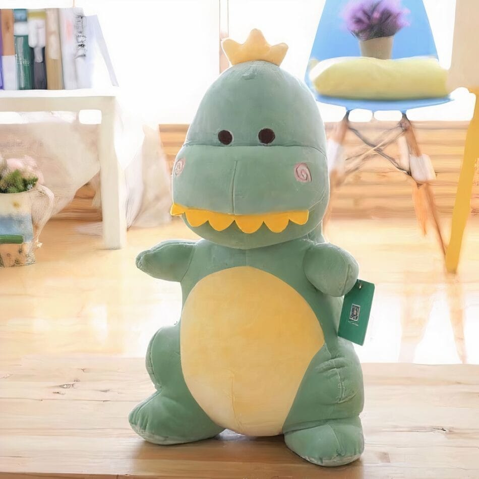 Zachte Grappige Dinosaurus Knuffel Met Premium Textuur Voor Knuffelen De Knuffel