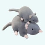 Zachte Grijze Muis Knuffel Met Lange Staart Voor Kinderen De Knuffel