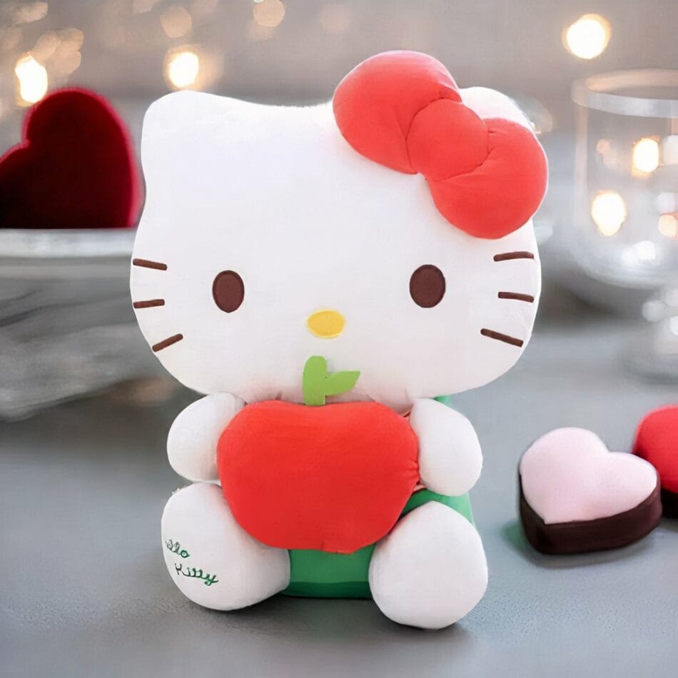 Zachte Hello Kitty Knuffel Met Pomme Accessoire In Meerdere Maten De Knuffel