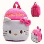Zachte Hello Kitty Knuffelrugzak Voor Schooldagen En Spel De Knuffel