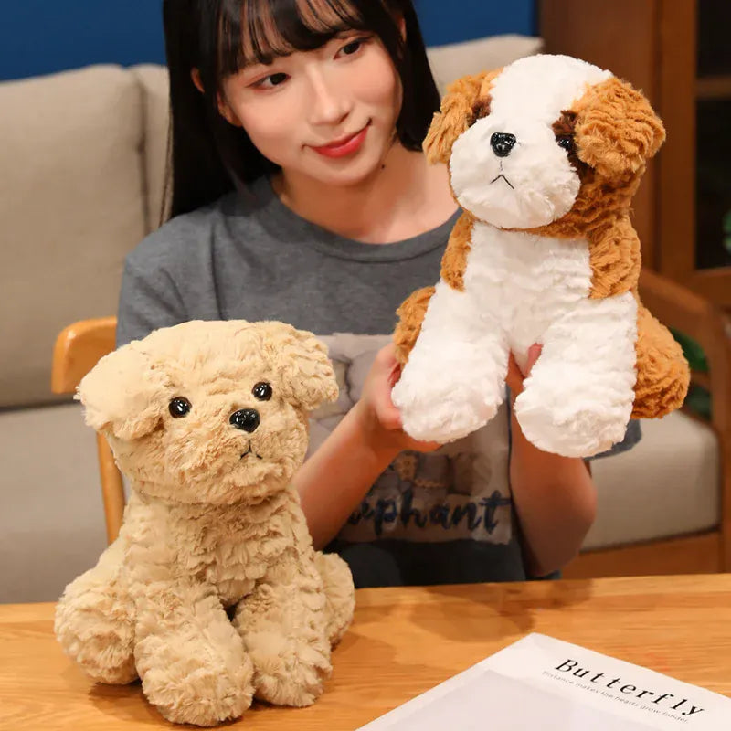 Zachte Hond Knuffel 26 cm | Husky en Teddy Hond in 4 Modellen De Knuffel