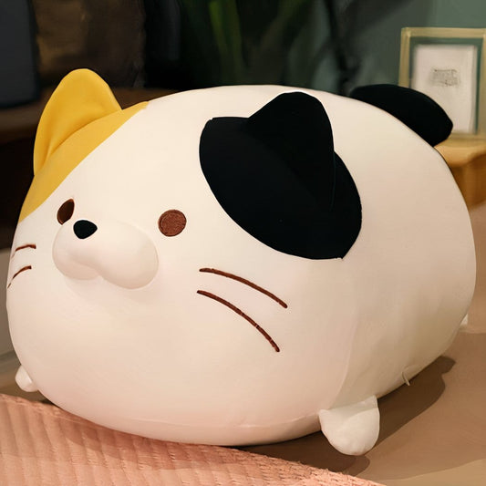 Zachte Katten Knuffel Slaapkussen Van Katoen De Knuffel wit / 50cm