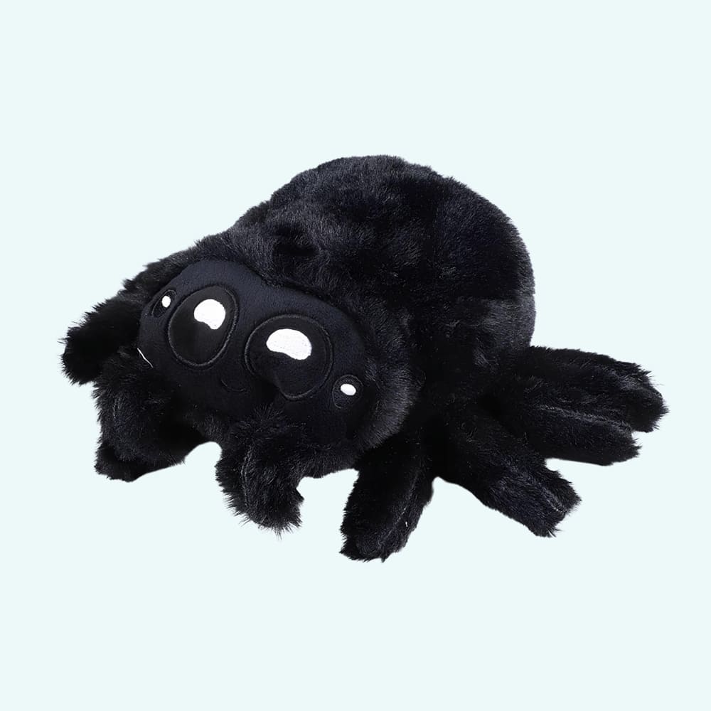 Zachte Kawaii Spin Knuffel Poilue Met Grote Ogen De Knuffel zwart