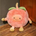 Zachte Kersenknuffel in Roze en Beige, Pluche De Knuffel