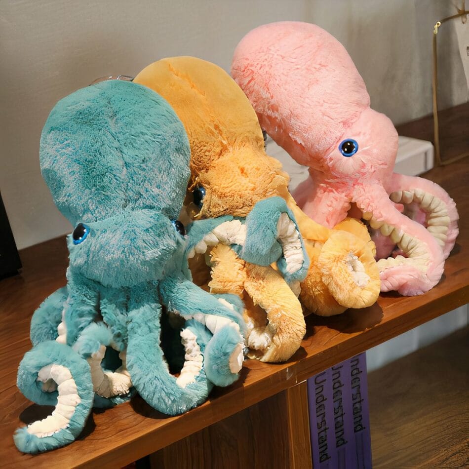 Zachte Kleurrijke Octopus Knuffel Voor Kinderen Duurzaam De Knuffel