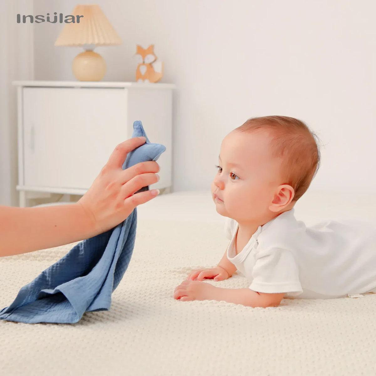 Zachte Knuffel Doek Baby De Knuffel Ink Blue Star