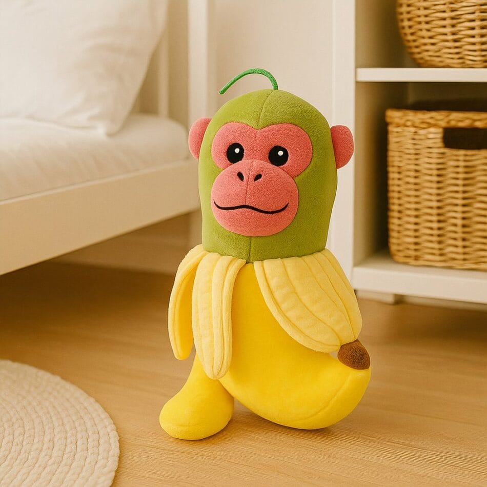 Zachte Knuffel Karakter Grappig Trend TikTok Internet Meme De Knuffel