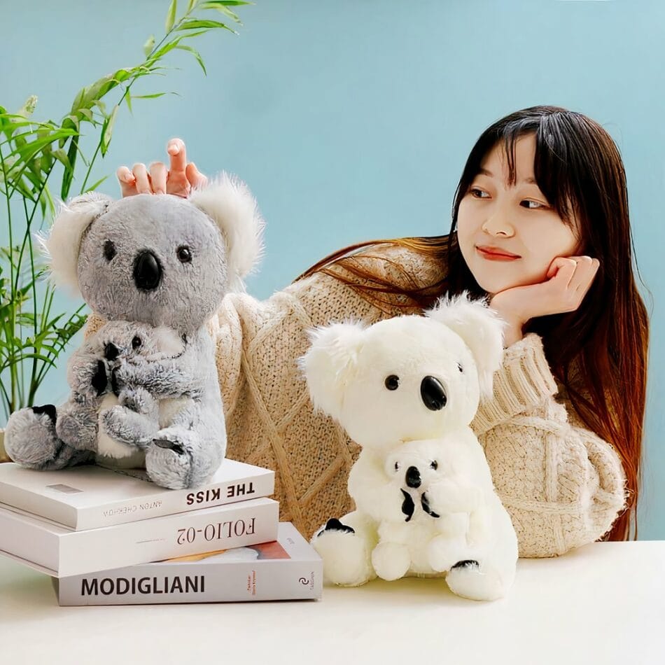 Zachte Knuffel Koala met Baby voor Kinderkamer Decoratief Troostend De Knuffel