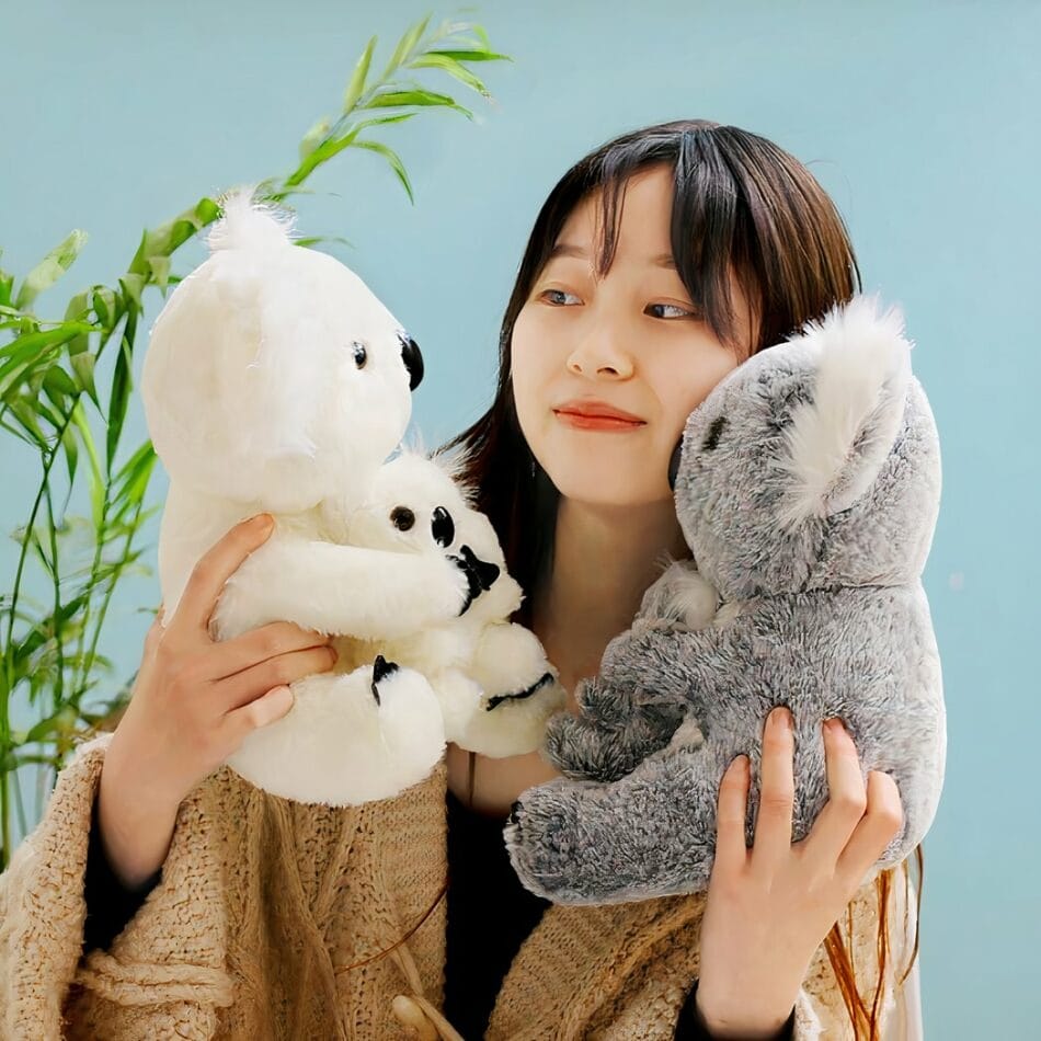 Zachte Knuffel Koala met Baby voor Kinderkamer Decoratief Troostend De Knuffel