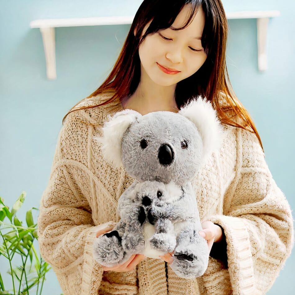 Zachte Knuffel Koala met Baby voor Kinderkamer Decoratief Troostend De Knuffel