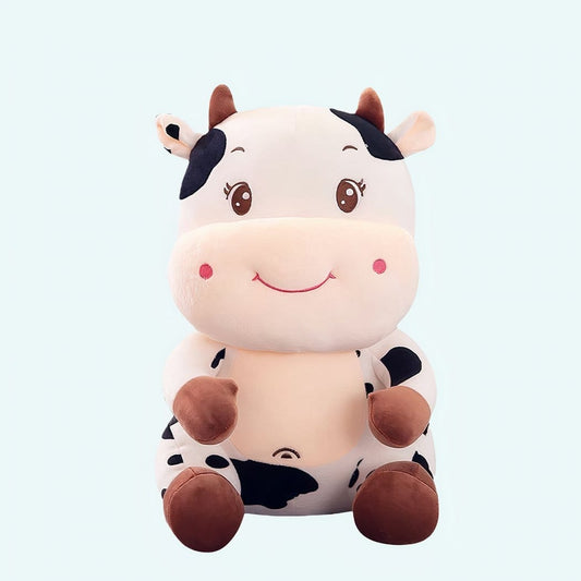 Zachte Knuffel Koe Voor Baby's Met Borduursels Handgemaakt De Knuffel