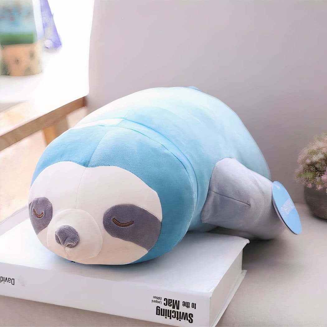 Zachte Knuffel Luiaard Kussen Voor Kinderen Met Troost De Knuffel blauw / 80cm