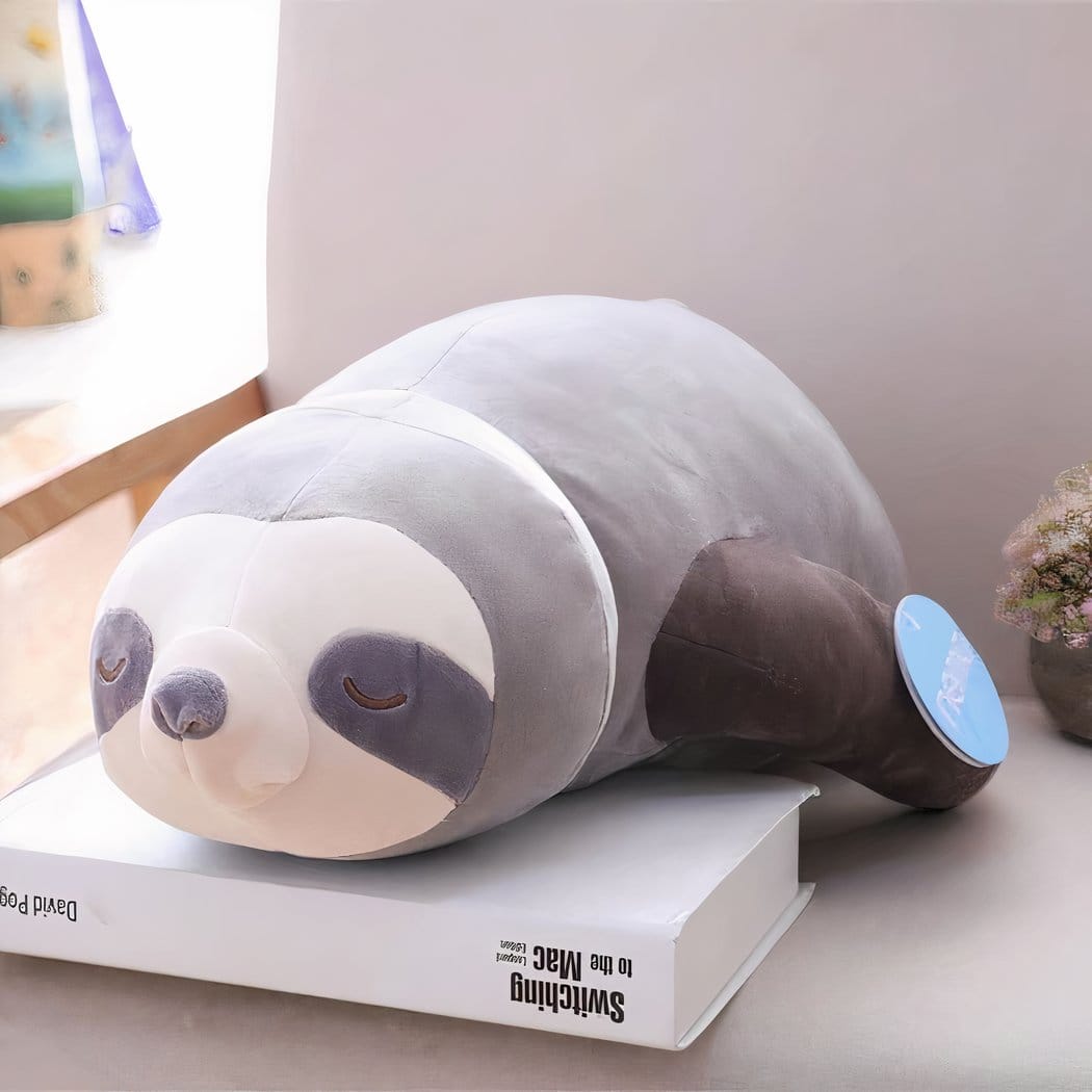 Zachte Knuffel Luiaard Kussen Voor Kinderen Met Troost De Knuffel grijs / 80cm
