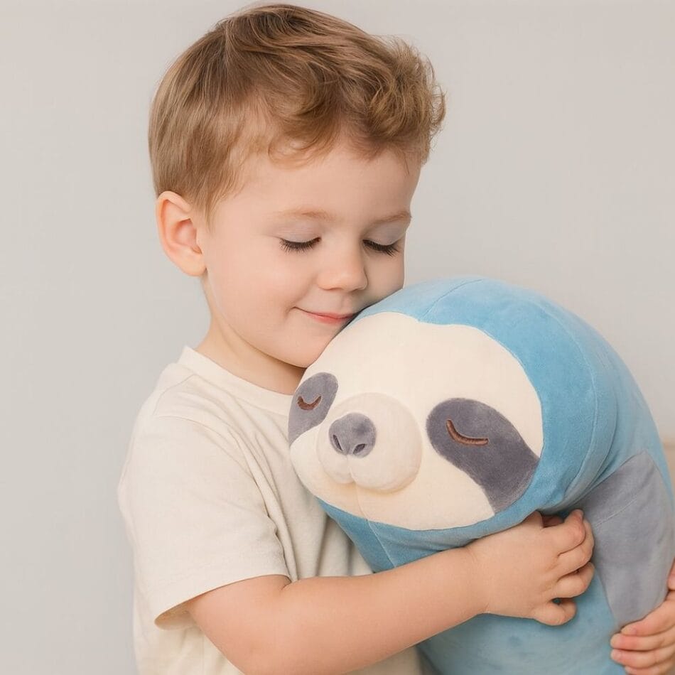 Zachte Knuffel Luiaard Kussen Voor Kinderen Met Troost De Knuffel