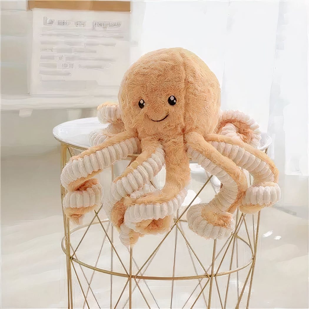 Zachte Knuffel Octopus Met Acht Tentakels Super Schattig De Knuffel 18cm / oranje