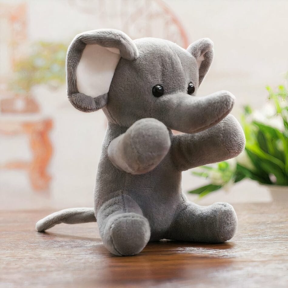 Zachte Knuffel Olifant Klein Formaat PP Katoen Decoratie De Knuffel