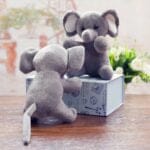 Zachte Knuffel Olifant Klein Formaat PP Katoen Decoratie De Knuffel