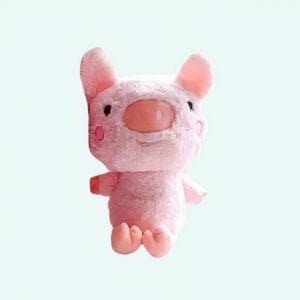 Zachte Knuffel Varken Roze Strikje Slapen Troost De Knuffel