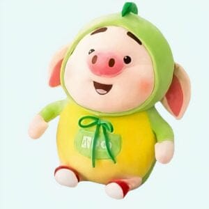 Zachte Knuffel Varken Roze Strikje Slapen Troost De Knuffel