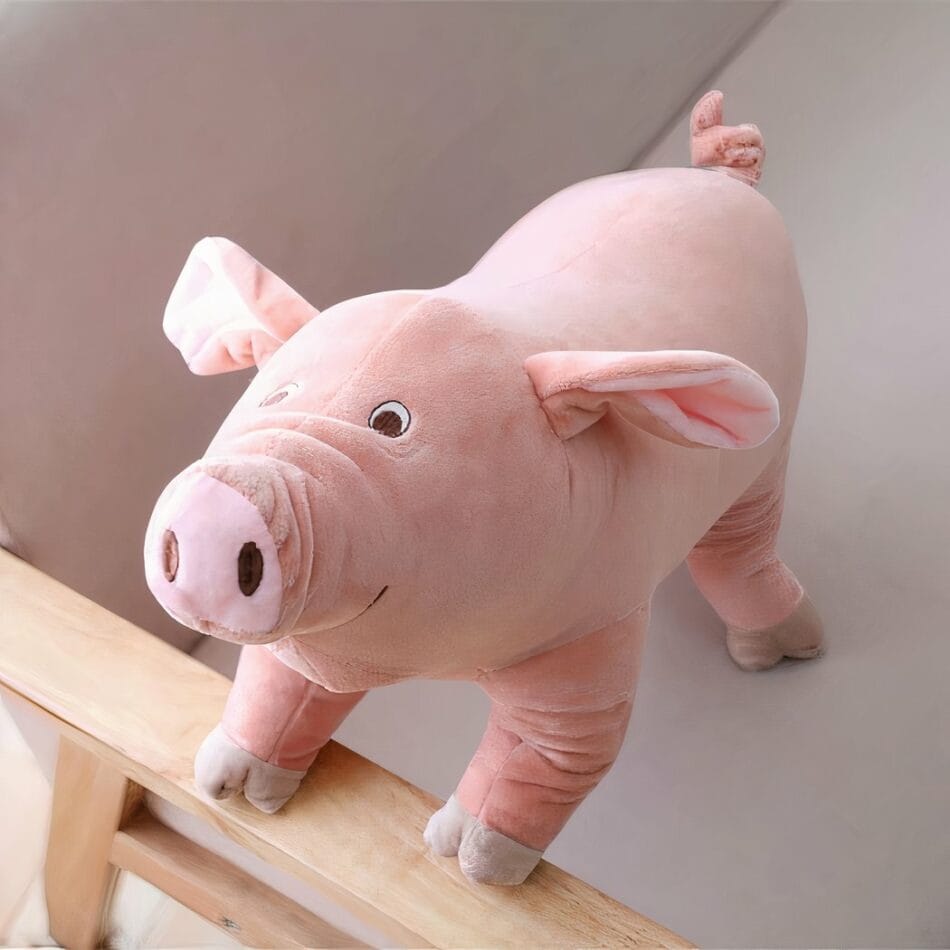 Zachte Knuffel Varken Vrolijk Voor Kinderen Van Hoge Kwaliteit De Knuffel