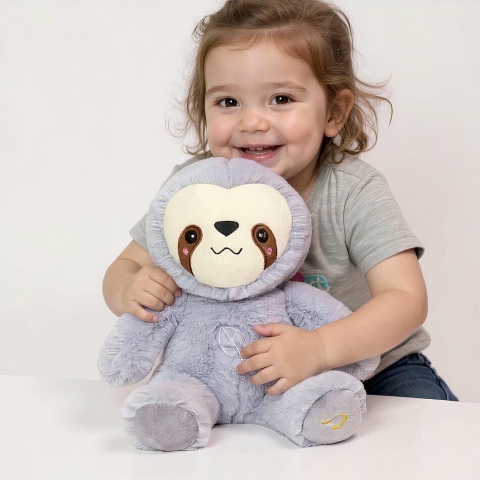 Zachte Luiaard Knuffel Respirant Voor Baby Met Ademende Vacht De Knuffel