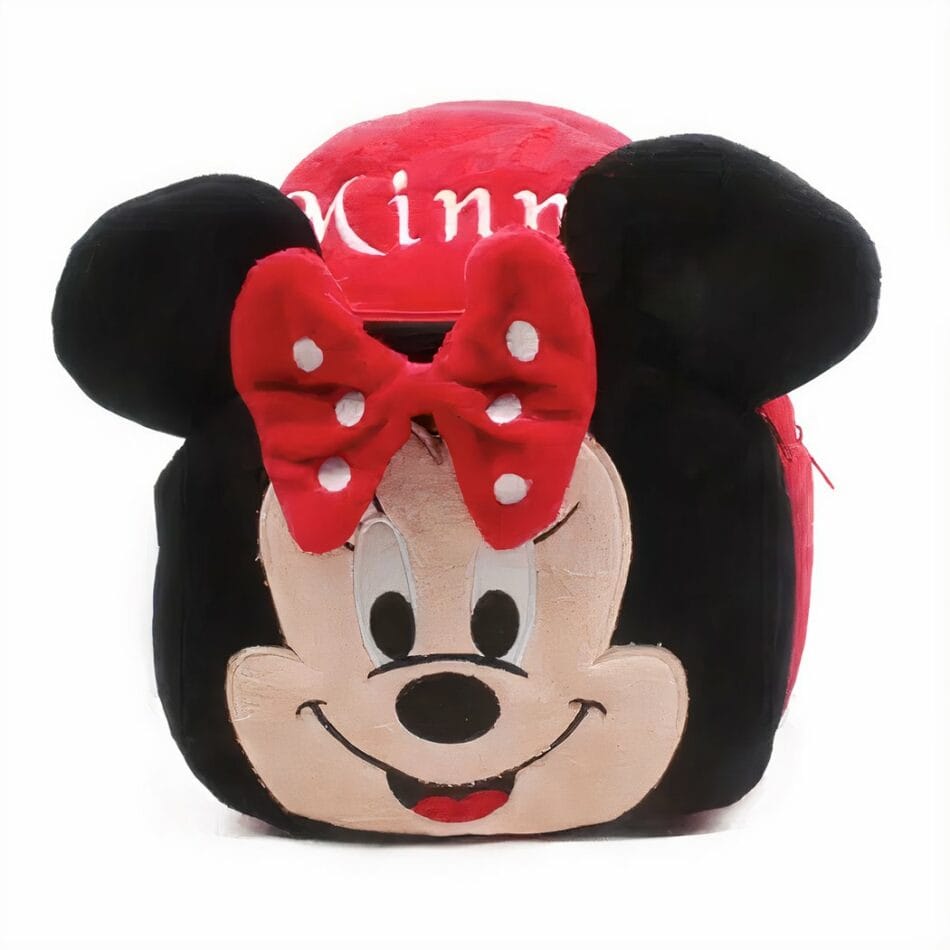 Zachte Minnie Mouse Knuffelrugzak Met Schoolfunctie De Knuffel