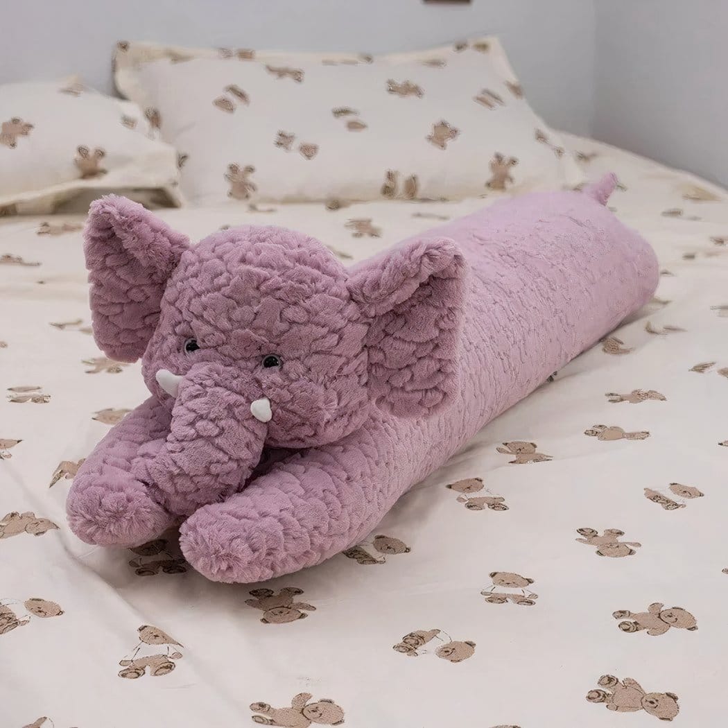 Zachte Olifant Knuffel Kussen Met Huidvriendelijke Stof De Knuffel 85 cm / roze