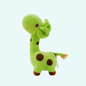 Zachte Paarse Superschattige Knuffelgiraf Voor Baby Troost De Knuffel