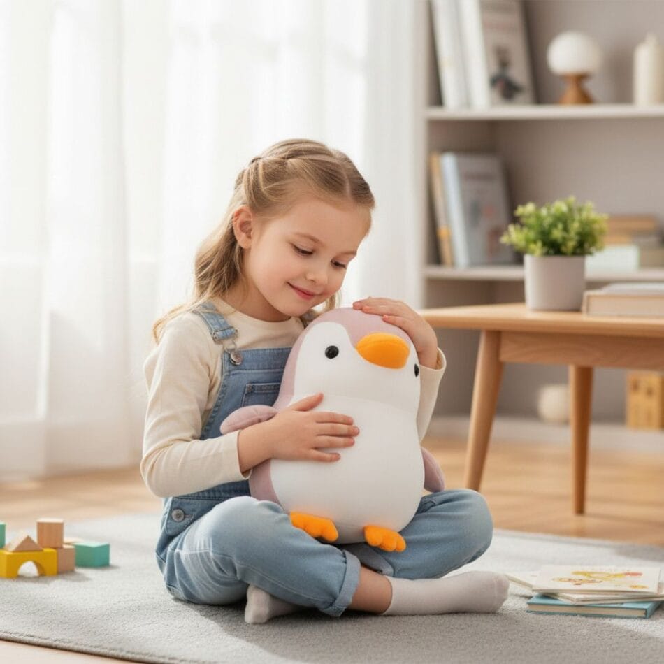 Zachte Pinguïn Knuffel Superschattig Ideaal Geschenk Voor Kinderen De Knuffel