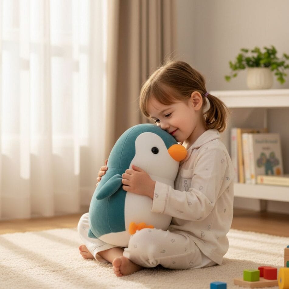 Zachte Pinguïn Knuffel Superschattig Ideaal Geschenk Voor Kinderen De Knuffel