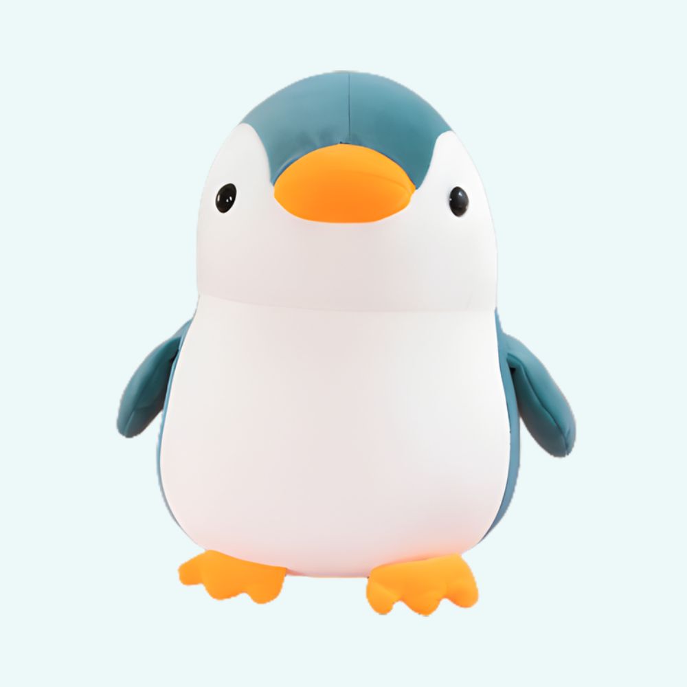 Zachte Pinguïn Knuffel Superschattig Ideaal Geschenk Voor Kinderen De Knuffel blauw