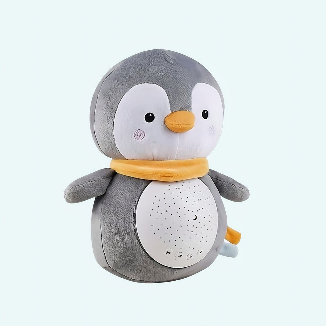 Zachte Pinguïnknuffel met wit geluid voor Baby De Knuffel