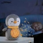 Zachte Pinguïnknuffel met wit geluid voor Baby De Knuffel