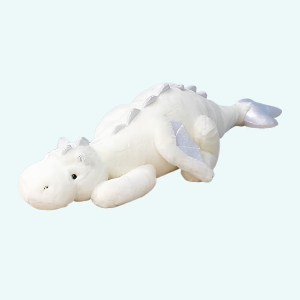Zachte Pluche Draak Knuffel Voor Kinderen De Knuffel wit