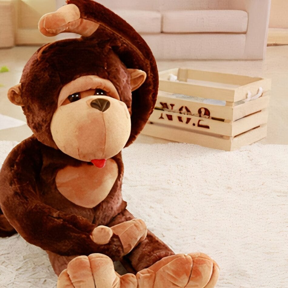 Zachte Pluche Knuffel Aap Speel En Slaapmaatje Voor Kinderen De Knuffel