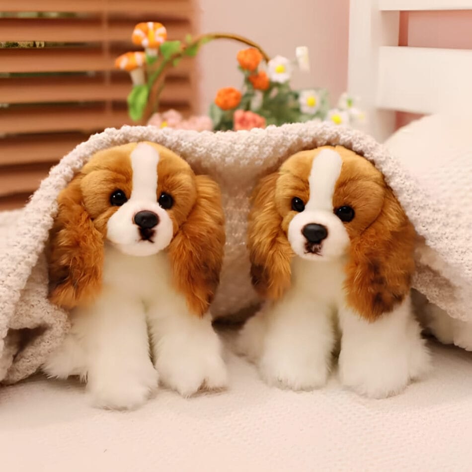 Zachte Realistische Cavalier King Charles Knuffel Hond De Knuffel