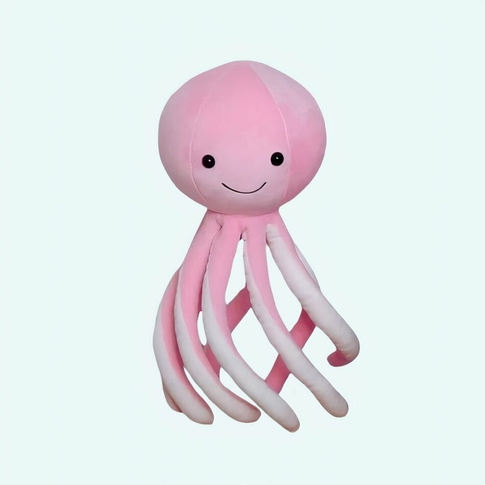 Zachte Roze Inktvis Knuffel Schattig En Duurzaam De Knuffel