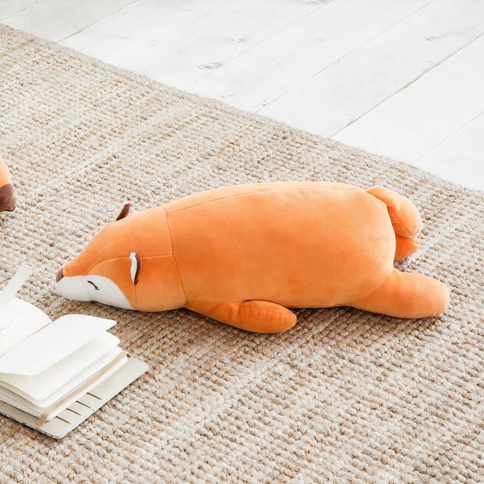 Zachte Vos Knuffel Met Realistische Vacht Decoratieve Slaapknuffel De Knuffel