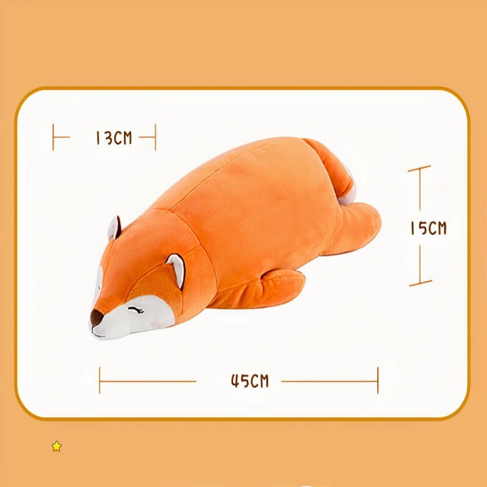 Zachte Vos Knuffel Met Realistische Vacht Decoratieve Slaapknuffel De Knuffel