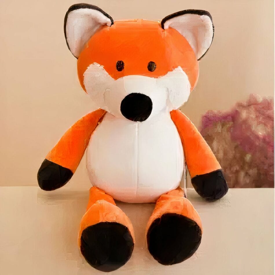 Zachte Vos Knuffel Voor Kinderen Speels Textiel De Knuffel