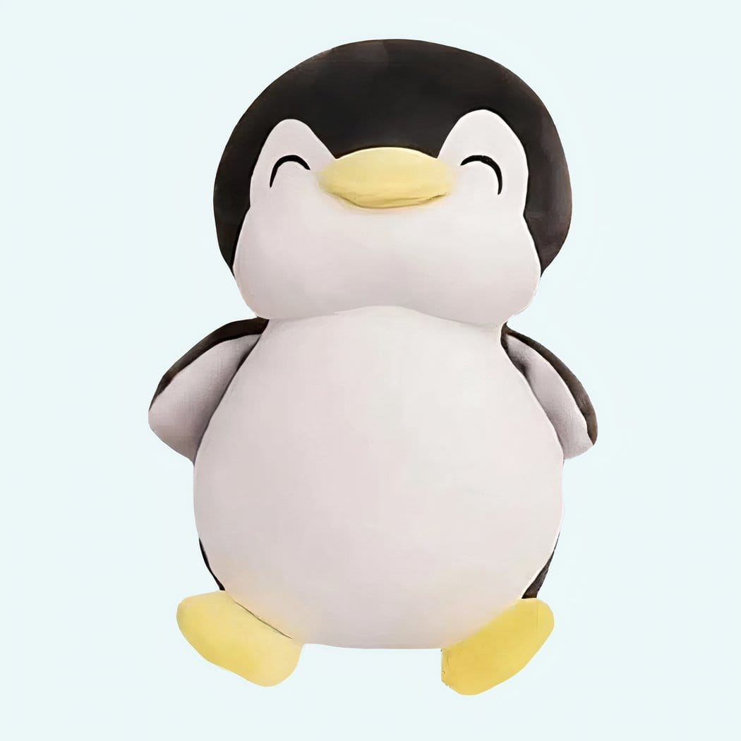 Zachte Zwarte Pinguïn Knuffel Met Glimlach De Knuffel 30cm