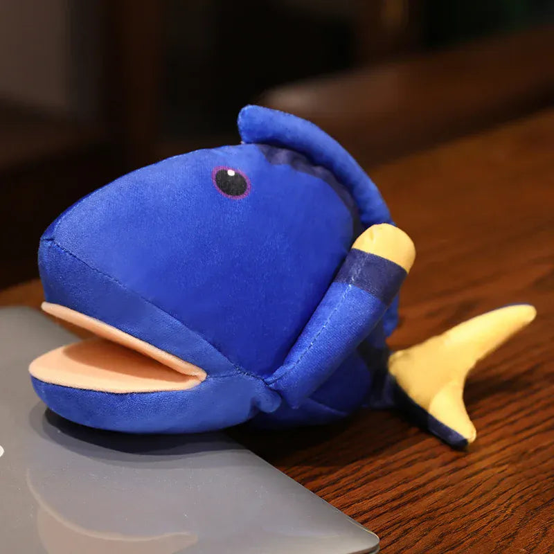 Zeedieren Handpop | Haai, Walvis, Orka, Clownvis en Meer De Knuffel Tropische vis 25 cm, model 2