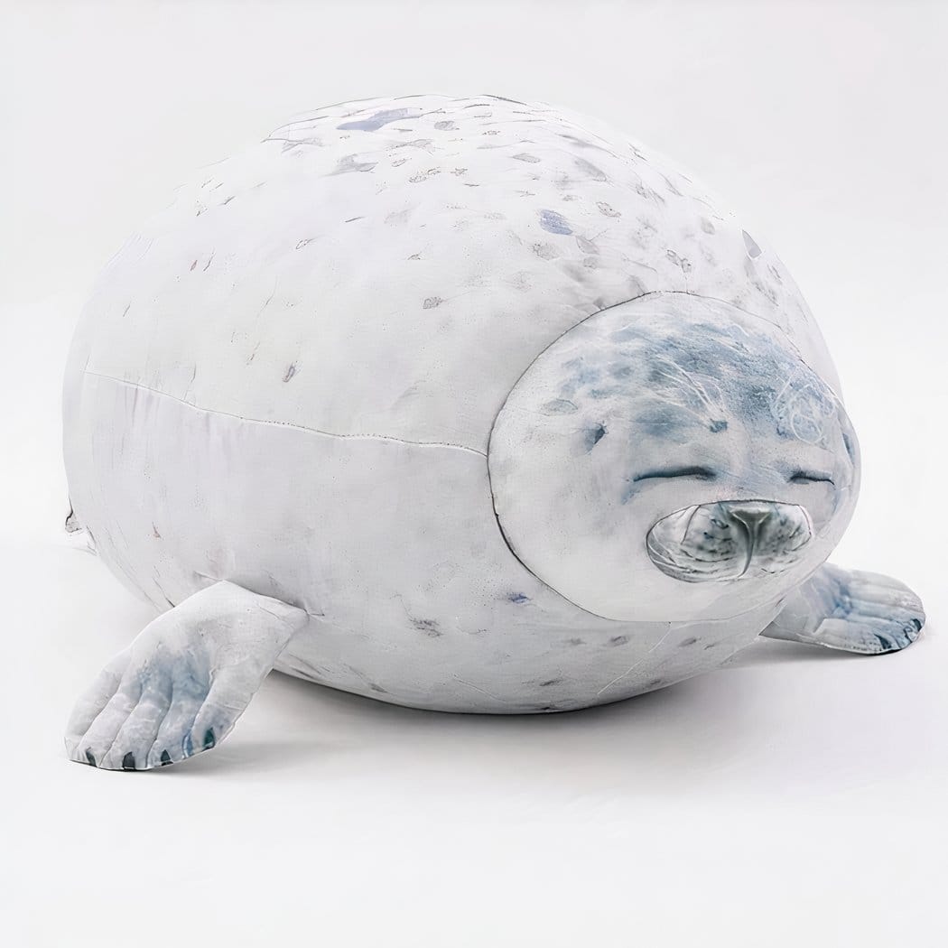 Zeehond Knuffel Kussen Zachte Vulling Voor Kinderen Schattig Vorm De Knuffel 30cm / wit