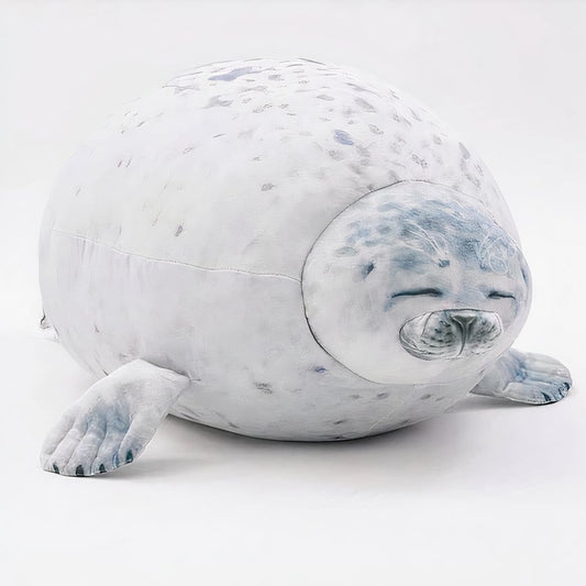 Zeehond Knuffel Kussen Zachte Vulling Voor Kinderen Schattig Vorm De Knuffel 30cm / wit