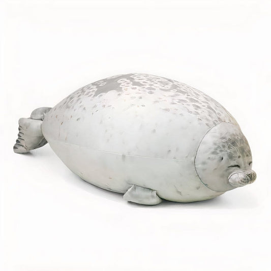 Zeehondvorm Knuffel Kussen Zachte Pluche Voor Bank En Slapen De Knuffel 20cm / wit