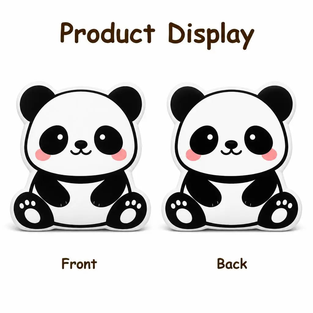 Zittende Panda Knuffelkussen | Kawaii Sierkussen De Knuffel