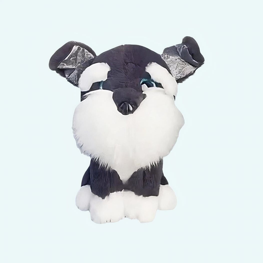 Zwarte Husky Knuffel 30 Cm Pluizig Met Glimlach De Knuffel
