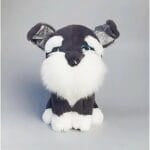 Zwarte Husky Knuffel 30 Cm Pluizig Met Glimlach De Knuffel