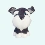 Zwarte Husky Knuffel 30 Cm Pluizig Met Glimlach De Knuffel